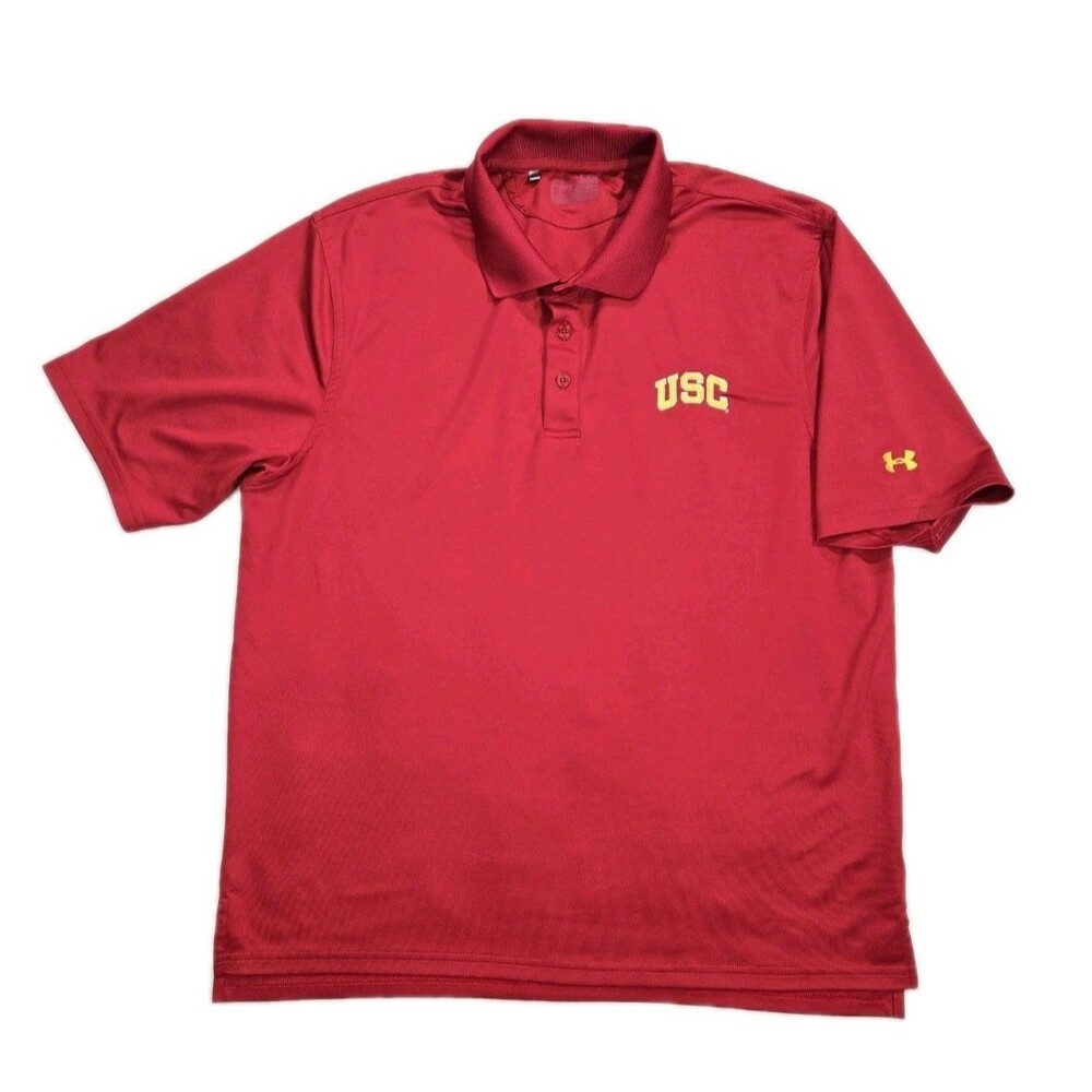 Mens Under Armour USC Trojans Polo Shirt Large